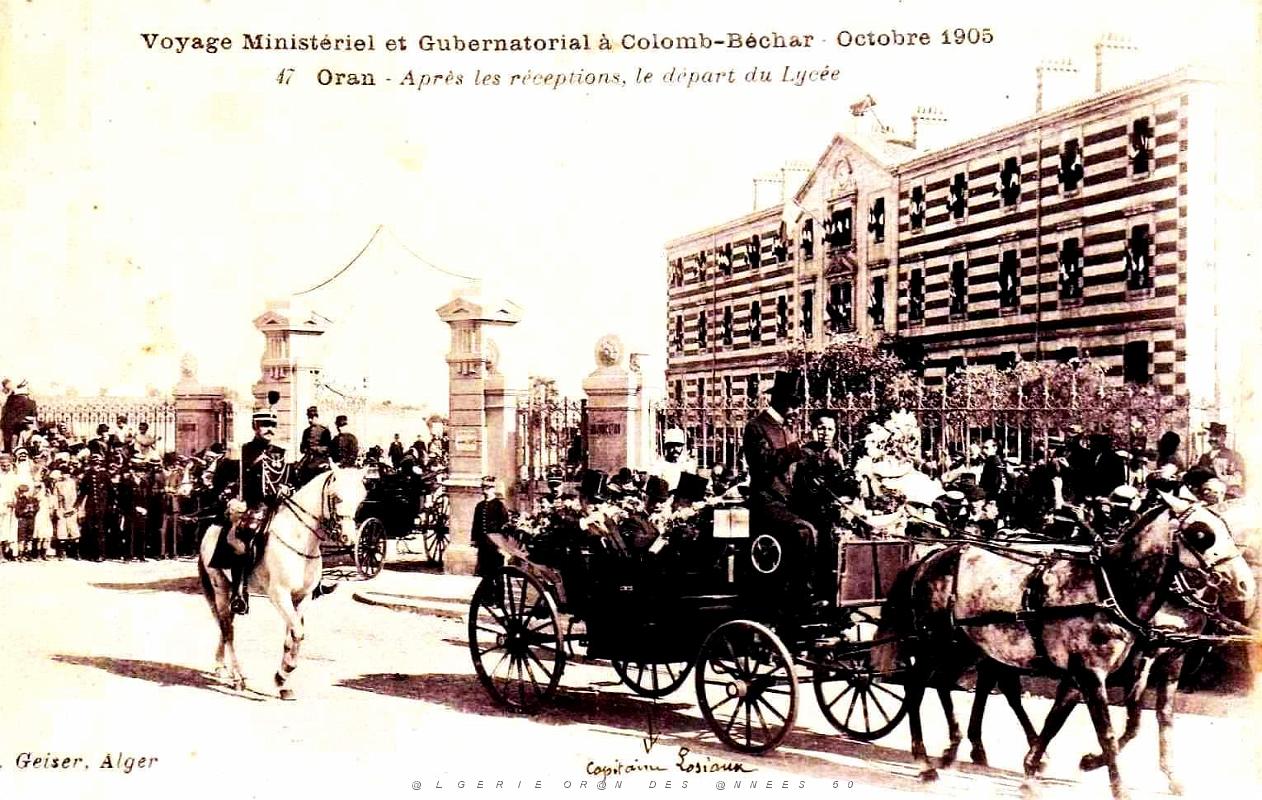 1173- Oran - Lycee Lamoriciere - Voyage Ministeriel en Octobre 1905.jpg